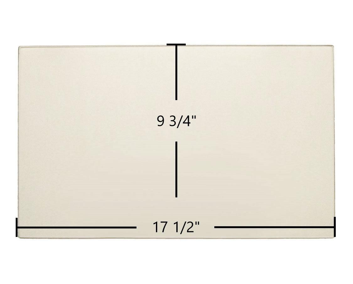 Avalon Avanti Front Door Glass Replacement – 17 1/2" x 9 3/4" High-Temperature Ceramic Glass Panel (930-05080)
