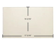 Blaze King Pegasus Gas 9603 Center Glass Replacement – 17 3/16" x 10 3/16" High-Temperature Ceramic Glass Panel (9306 / 9603 Glass)
