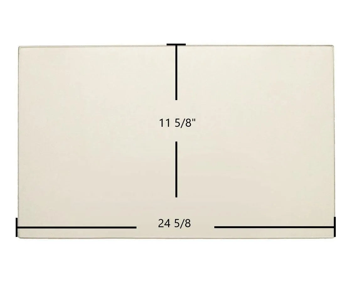 Blaze King Ashford 25 Door Glass Replacement – 24 5/8" x 11 5/8" High-Temperature Ceramic Glass Panel (130-070 / s.z0270)
