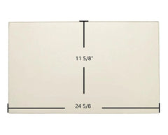 Blaze King Ashford 25 Door Glass Replacement – 24 5/8" x 11 5/8" High-Temperature Ceramic Glass Panel (130-070 / s.z0270)