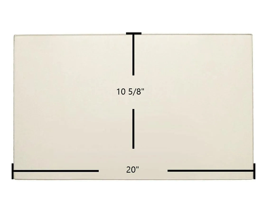 Blue Ridge 7GBRL Door Glass Replacement – 20" x 10 5/8" High-Temperature Ceramic Glass Panel (BGBRL)