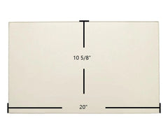 Blue Ridge 7GBRL Door Glass Replacement – 20" x 10 5/8" High-Temperature Ceramic Glass Panel (BGBRL)