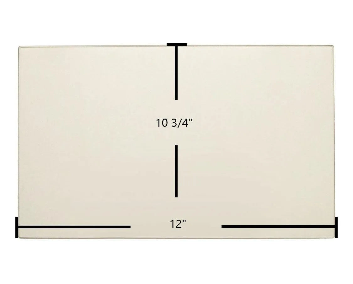 Breckwell P2700 Door Glass Replacement – 12" x 10 3/4" High-Temperature Ceramic Glass Panel (C-D-2700A)