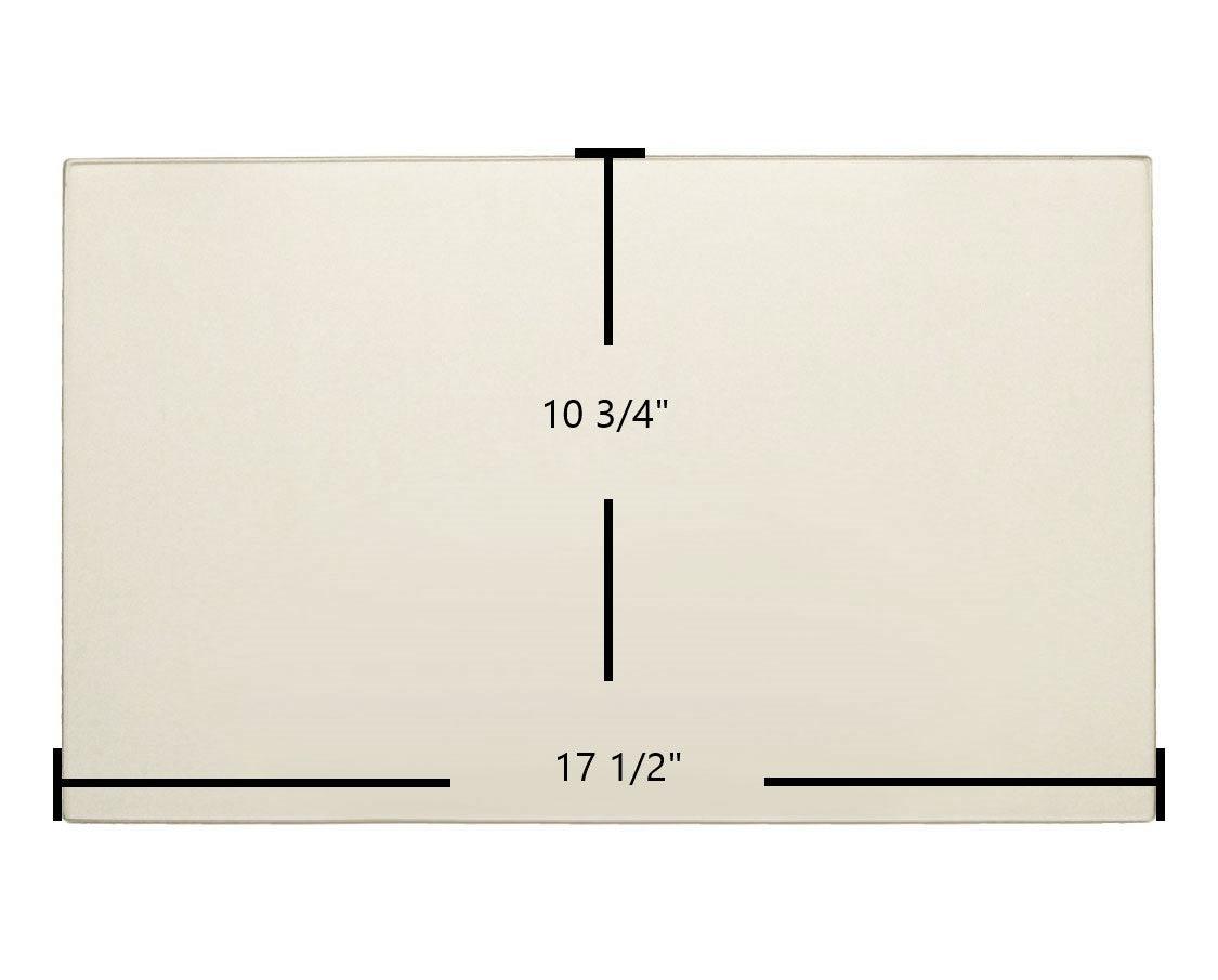 Breckwell P2000FS, P2000, P2000I, P2700, Tahoe, Mojave Center Door Glass Replacement – 10 3/4" x 17 1/2" High-Temperature Ceramic Glass Panel (C-D-802A)