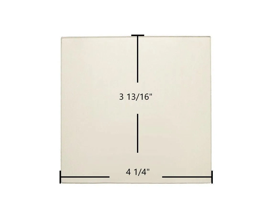 Breckwell Big E P1000PB, P7000 Solstice Door Glass Replacement – 4 1/4" x 3 13/16" High-Temperature Ceramic Glass Panel (C-D-11000)