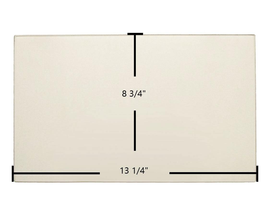 Breckwell SPC4000 Door Glass Replacement – 13 1/4" x 8 3/4" High-Temperature Ceramic Glass Panel (893134)