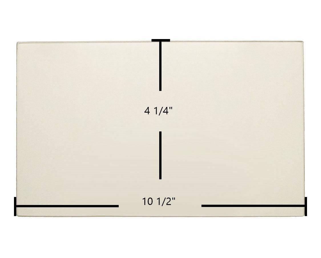 Breckwell P24I, Cadet P26, P32-I Cadet Door Glass Replacement – 10 1/2" x 4 1/4" High-Temperature Ceramic Glass Panel (892614)