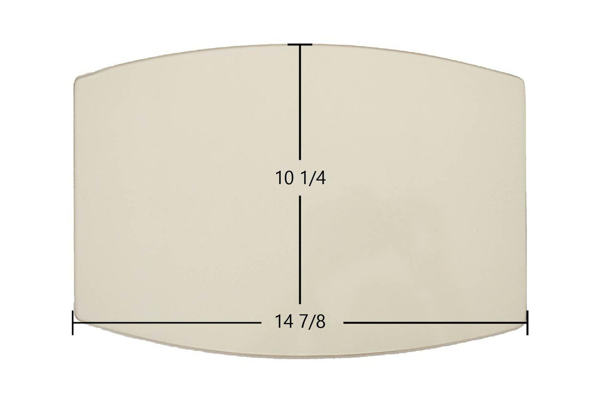 Breckwell P24FS, P24 Blazer, P24FS Blazer Door Glass Replacement – 14 7/8" x 10 1/4" Archtop & Archbottom High-Temperature Ceramic Glass Panel (C-D-030)