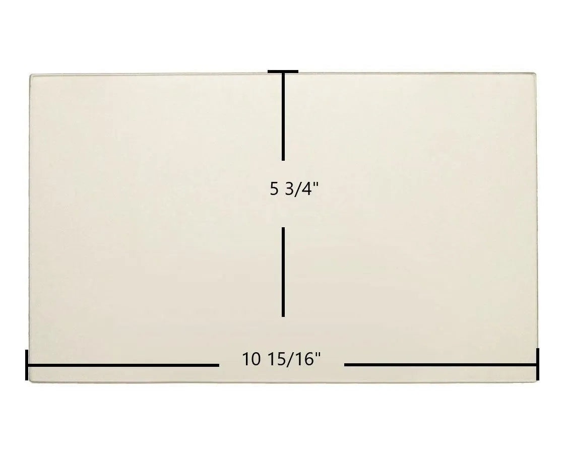 Breckwell SP2047 Lower Door Glass Replacement – 10 15/16" x 5 3/4" High-Temperature Ceramic Glass Panel (892961)