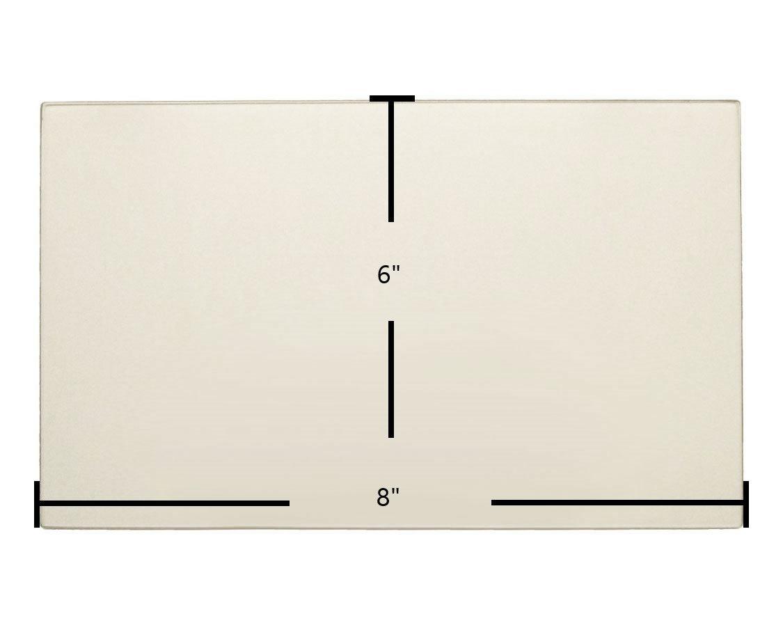 Brunco HearthGlow Rectangle Replacement Glass – 8" x 6" (Part #1B5255-R)