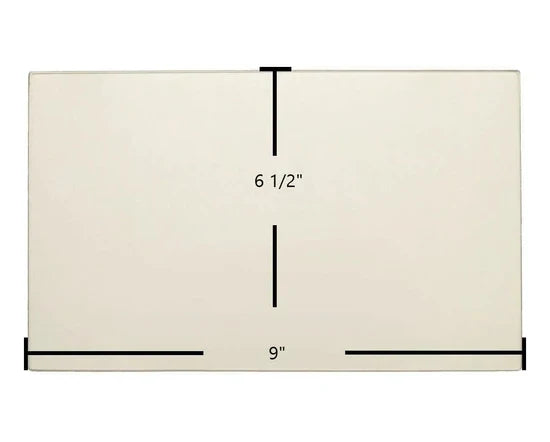 Buck Stove Glass Kit – 2 pcs of 6 1/2" x 9" High-Temperature Ceramic Glass Panels with Die-Cut Gaskets (PA500027-2pc)