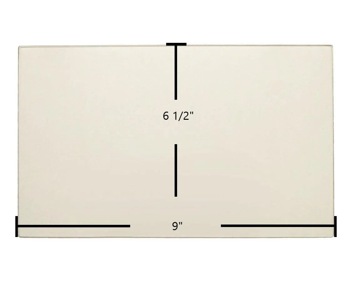 Buck Stove Models 26000-B, 27000-B, 28000 Door Glass Replacement – 9" x 6 1/2" High-Temperature Ceramic Glass Panel (PA500027)