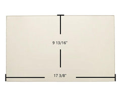 Buck Stove Little Buck 26000-C, 27000, 28000 Big Buck Door Glass Replacement – 17 3/8" x 9 13/16" High-Temperature Ceramic Glass Panel (PGRG6364)
