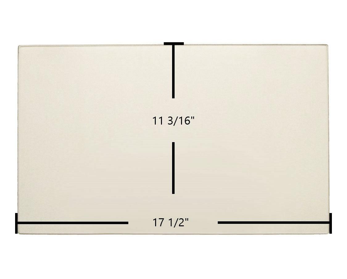 Buck Stove Carolina 1 Large Door Glass Replacement – 17 1/2" x 11 3/16" High-Temperature Ceramic Glass Panel (PGBC377LG)