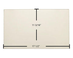 Buck Stove Carolina 1 Large Door Glass Replacement – 17 1/2" x 11 3/16" High-Temperature Ceramic Glass Panel (PGBC377LG)