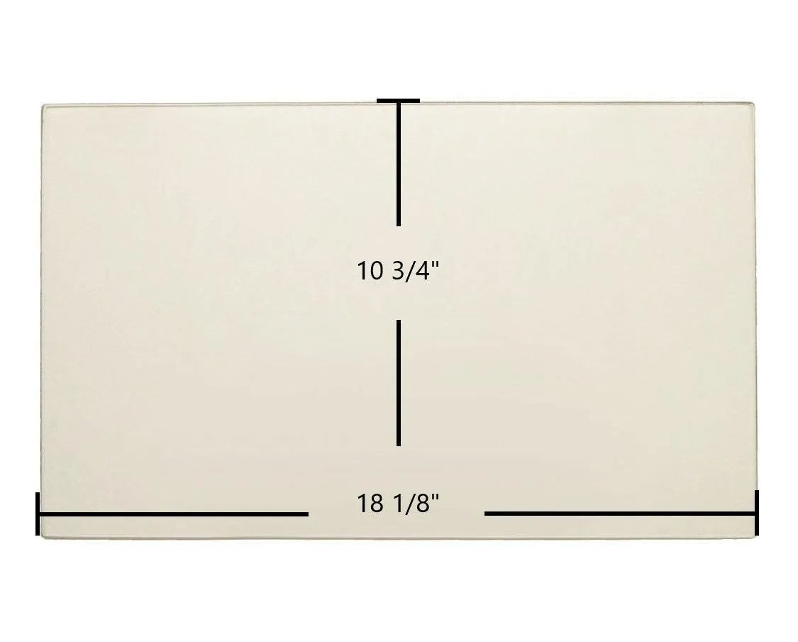 Buck Stove Gas Stove Door Glass Replacement – 18 1/8" x 10 3/4" High-Temperature Ceramic Glass Panel (BUCDG)