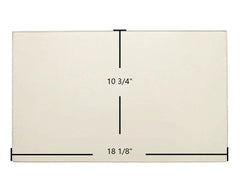 Buck Stove Gas Stove Door Glass Replacement – 18 1/8" x 10 3/4" High-Temperature Ceramic Glass Panel (BUCDG)