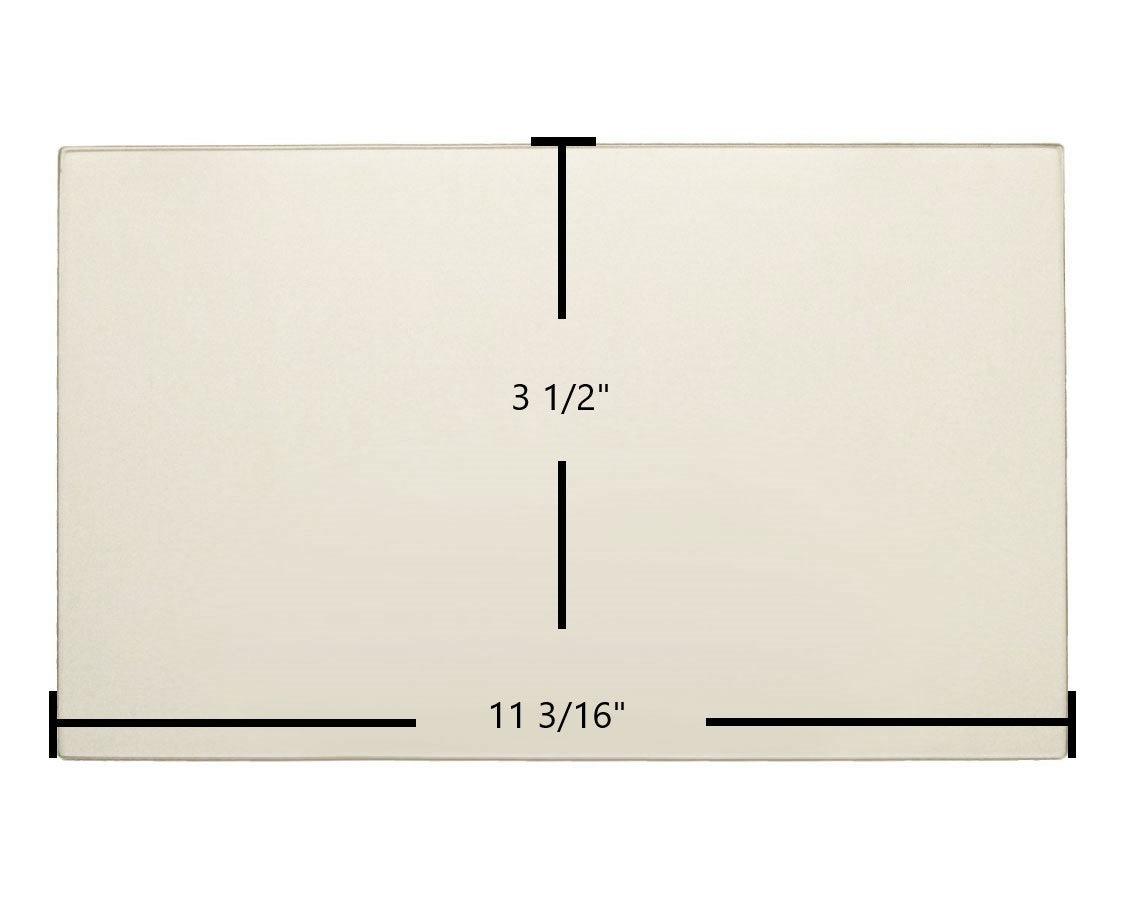 Buck Bay Side Door Glass Replacement – 11 3/16" x 3 1/2" High-Temperature Ceramic Glass Panel (PG27BSGL)