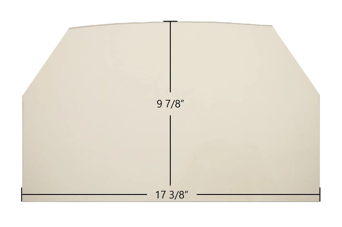 Buck 26000-C, 27000-C Archtop Door Glass Replacement – 17 3/8" x 9 7/8" High-Temperature Ceramic Glass Panel (Buck26000-CArch)