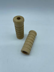 Buck Stove Wood Handles – Set of 2 | Unfinished Hardwood | Fits Over Small Spring Handles | Snug Fit Design