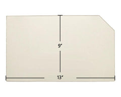 Carolina II Woodstove Door Glass Replacement – 9" x 13" High-Temperature Ceramic Glass Panel with Corner Cut (CarCornerCut)