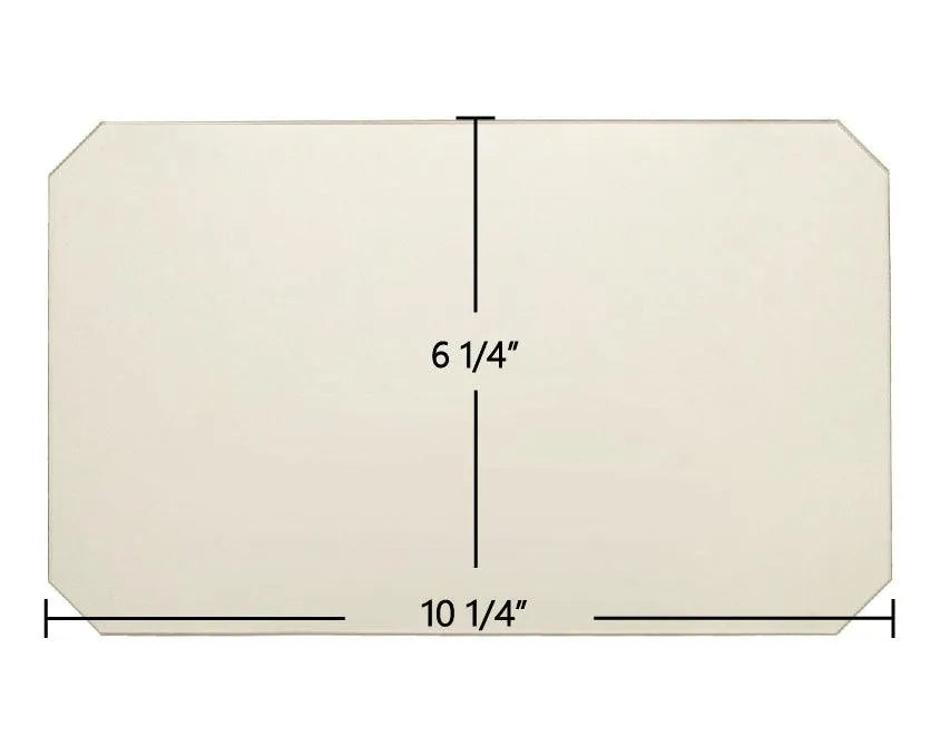 Cemi Insert Replacement Glass – 10 1/4" x 6 1/4" with Cut Corners