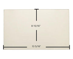 Century S245E Door Glass – 13 5/16" x 8 15/16" High-Temperature Ceramic Glass Panel (SE63308)
