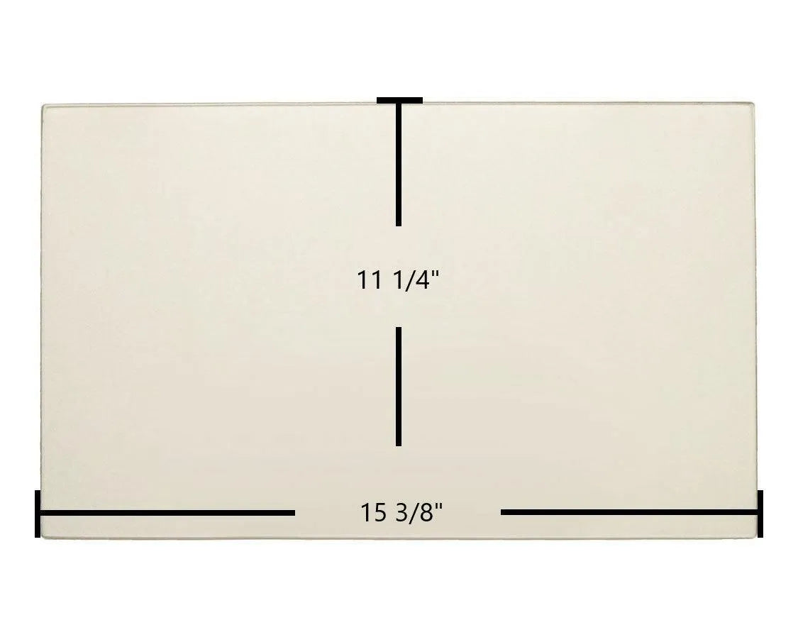 Century FW2600, FW3300 Door Glass – 15 3/8" x 11 1/4" High-Temperature Ceramic Glass Panel (SE54132)