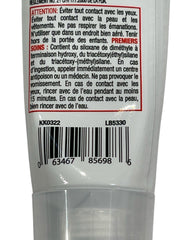 Clear Silicone Sealant – KK0322 | 2.7 oz Tube | Waterproof & Flexible | High Temp Rated to 450°F (232°C) | For Metal, Glass, Wood & Plastic