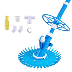 Automatic Suction Pool Cleaner | Suction-Side Pool Vacuum with 12 Hoses (33 ft) for In/Above Ground Pools up to 20x35 ft