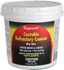Castable Refractory Cement – 3 lb Dry Mix | KK0061 | High-Temp Repair Compound for Firebrick & Stove Linings | Imperial Manufacturing