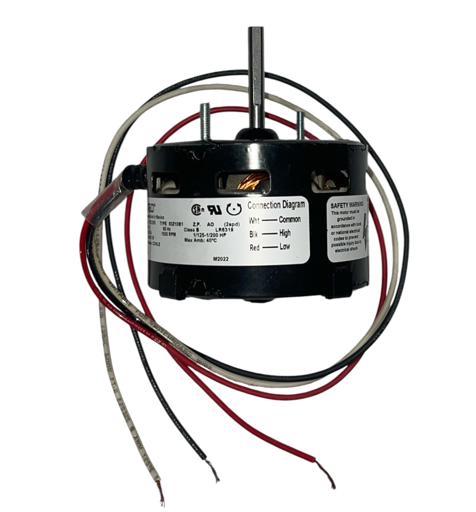 2-Speed Blower Motor for Ashley & King Stoves – K10008R (Fasco 1M129) | OEM Replacement for KB902 Blower