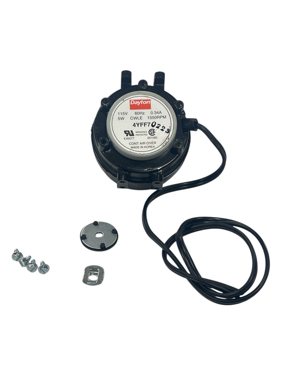 1MMBS3 Morrill Motor – 1/150 HP, Single Speed (Fits Buck Stove Models 26000, 27000, 28000)