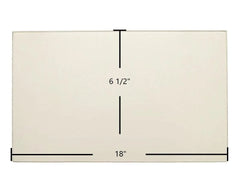 Brunco Firelite Door Glass Replacement – 18" x 6 1/2" High-Temperature Ceramic Glass Panel (1B5273)