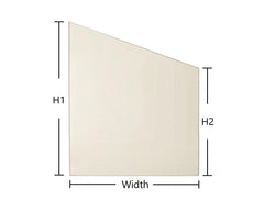 Ceramic Glass - Sloped Rectangle