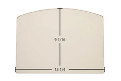 Ashley AP130 Glass Replacement – 12 1/4" x 9 1/16" Archtop Ceramic (890153, 891053, 891096-1)